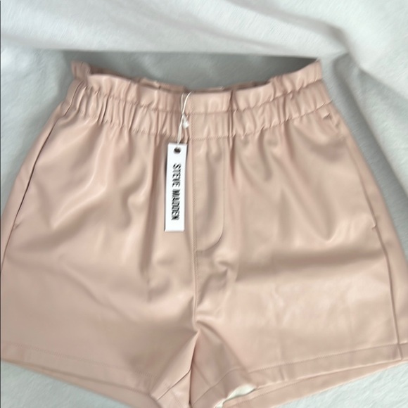 Steve Madden Pants - NWT- Steve Madden Women's Blush Color Vegan Leather Shorts